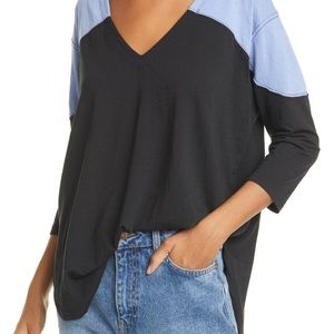 Free People 3/4 Sleeve Tee